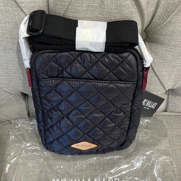 MZ Wallace Metro Quilted Crossbody Bag Black - Picture 2 of 9